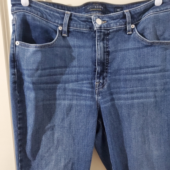 Mid Dark Wash Lucky Brand Skinny Jeans - Picture 2 of 6